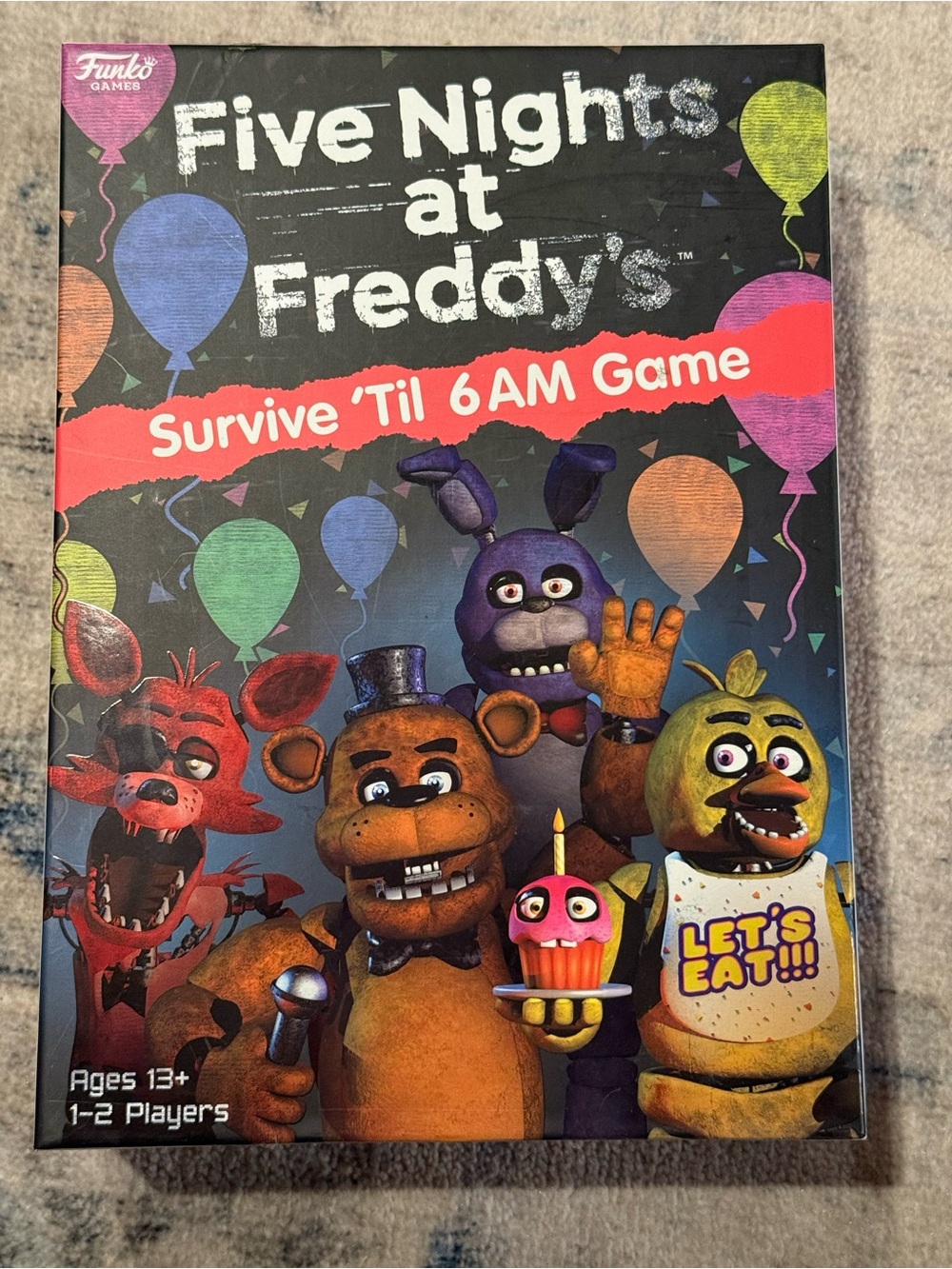 Five Nights at Freddy's Survive 'Til 6AM Game - Black & Multicolor Box